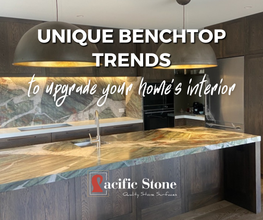 Unique stone benchtops from Pacific Stone A kitchen with a beautiful and unique stone benchtop